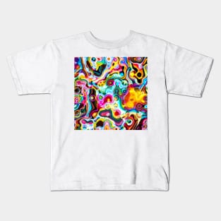 Retro Rainbow Psychedelic Kids T-Shirt